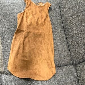 Elegant Tan Mini Dress